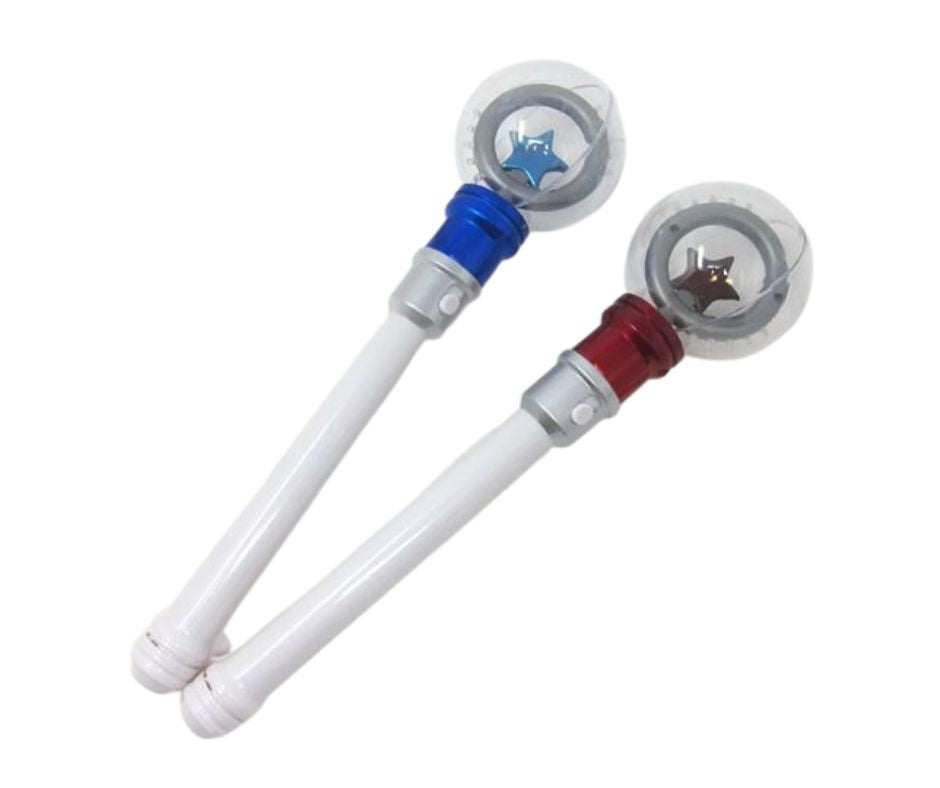 Light Up Spinning Star Ball Wand - Multi Color