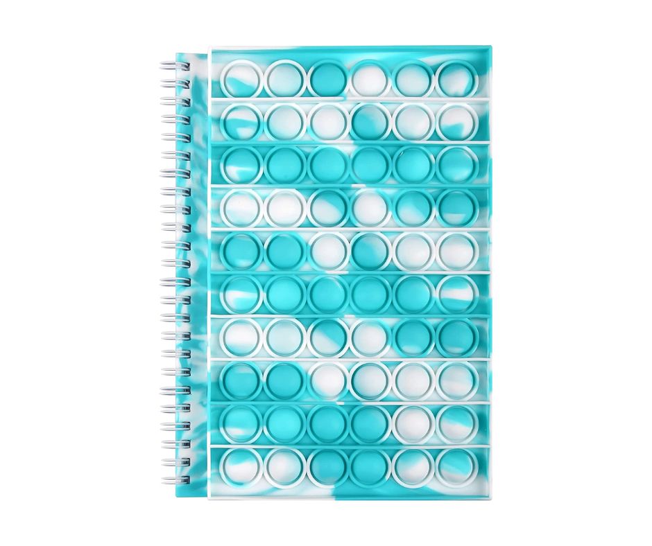 Pop Fidget Notebook - Blue & White